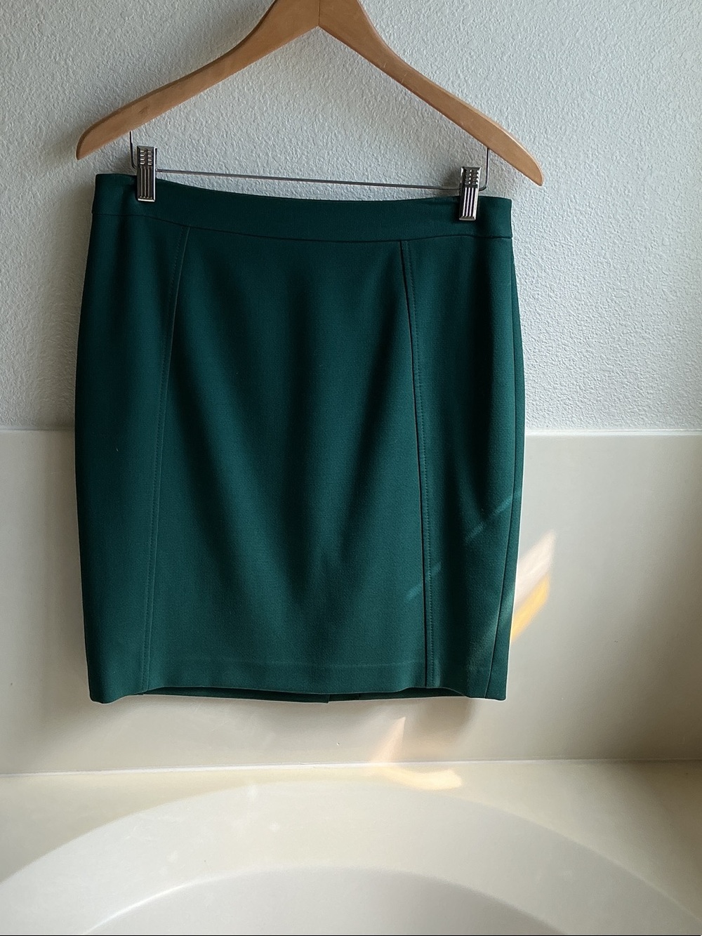 connected apparel Dark Green Pencil Skirt